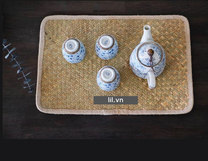 Tấm Lót Bàn Ăn Cỏ Bàng hình chữ nhật Thân Thiện Môi Trường - Placemate giá 50,000 đang rẻ nhất thị trường